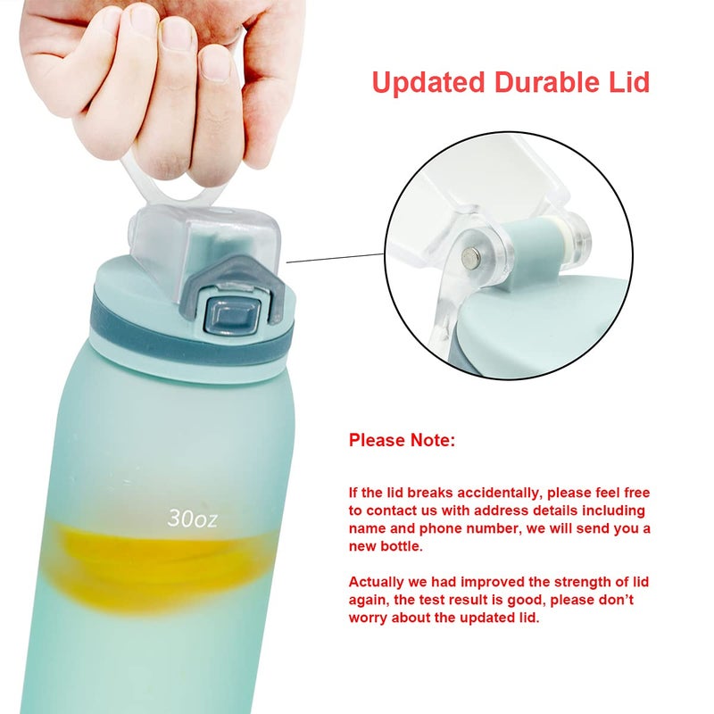 Teentumn Time Marker Water Bottle Gym, 30oz Large Durable Bottle for Workout Sport Travel Water Tracker (Pack of 1) - Image 4